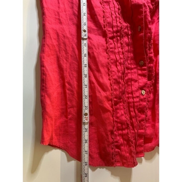 Soft Surroundings Casual Embroidered Button Down Top - Picture 8 of 9